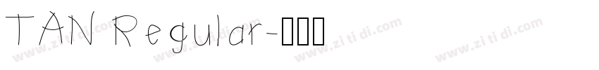 TAN Regular字体转换